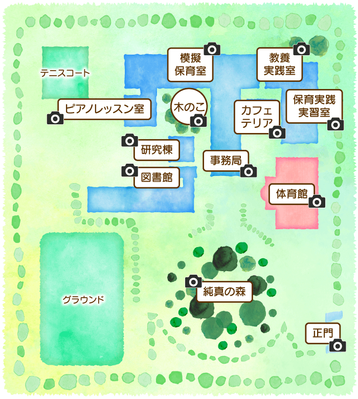 埼玉純真短期大学・キャンパスマップ